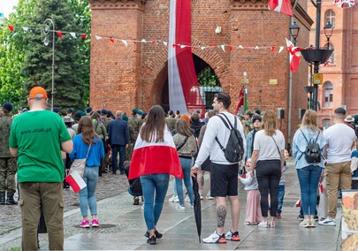 Biel i czerwień na starówce