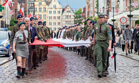Biel i czerwień na starówce