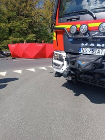 Motocyklista zginął na miejscu