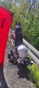 Motocyklista zginął na miejscu