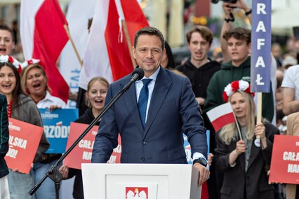 Rafał Trzaskowski w Elblągu. „Tych podziałów naprawdę już wystarczy”