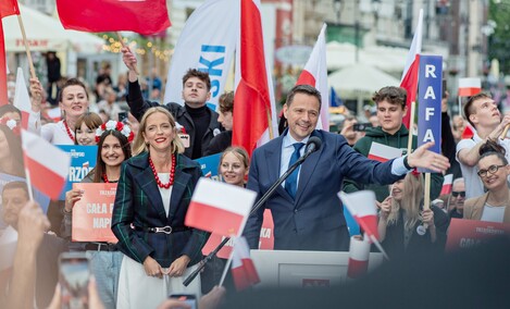Rafał Trzaskowski w Elblągu. „Tych podziałów naprawdę już wystarczy”