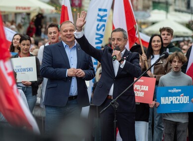 Rafał Trzaskowski w Elblągu. „Tych podziałów naprawdę już wystarczy”