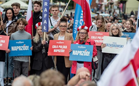 Rafał Trzaskowski w Elblągu. „Tych podziałów naprawdę już wystarczy”