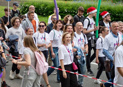 Studenci z kluczami do miasta