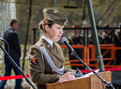 Pododdział z Westerplatte na święcie 16 pułku