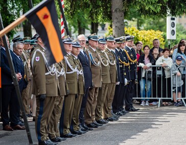 Pododdział z Westerplatte na święcie 16 pułku