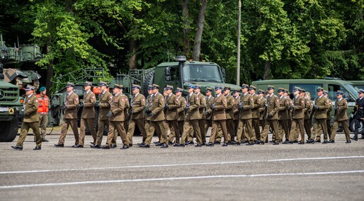 Pododdział z Westerplatte na święcie 16 pułku