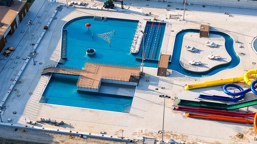 Kąpielisko tuż przed otwarciem