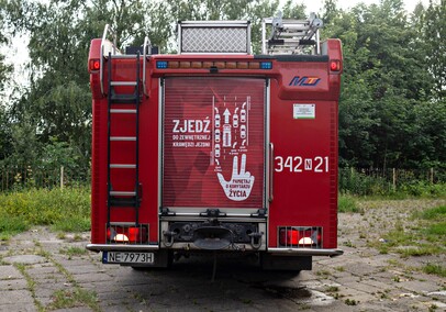 Pożar w budynku byłego dworca