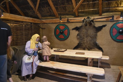 Truso na dziedzińcu muzeum Truso na dziedzińcu muzeum