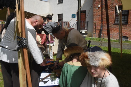 Truso na dziedzińcu muzeum Truso na dziedzińcu muzeum