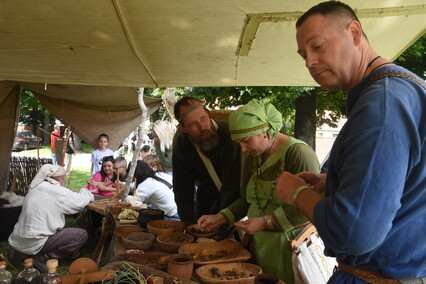 Truso na dziedzińcu muzeum Truso na dziedzińcu muzeum