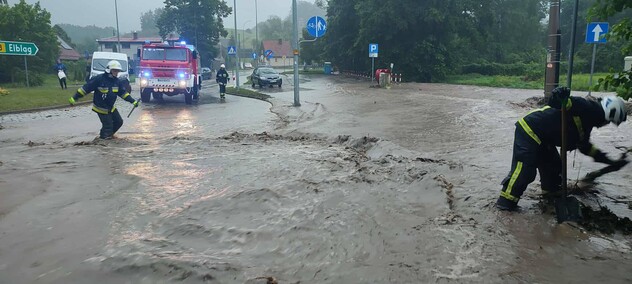 Tolkmicko i Suchacz zalane