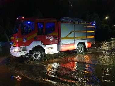 Tolkmicko całą noc walczyło z żywiołem