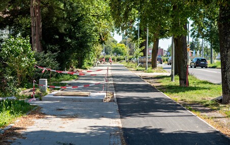 Ścieżki w budowie, rowerzyści już korzystają