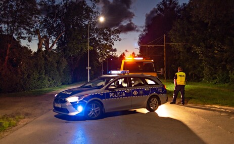 Potrącenie rowerzystki na Marymonckiej