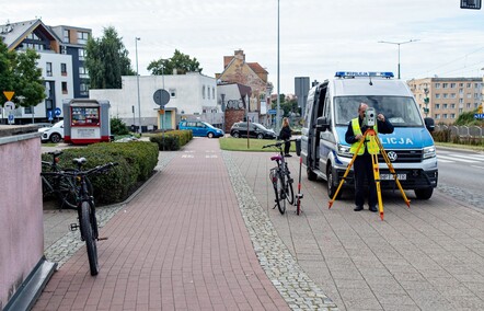 Zderzenie dwójki rowerzystów