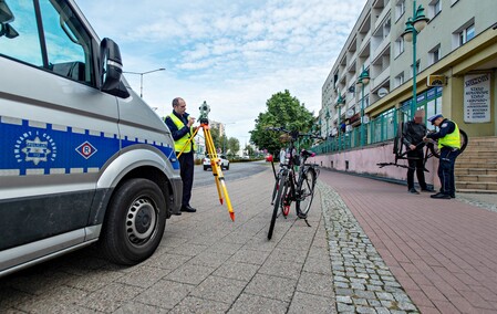 Zderzenie dwójki rowerzystów