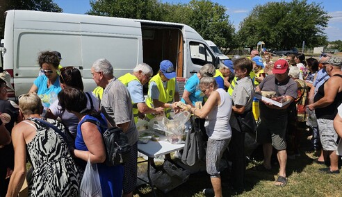 Z darami dla mieszkańców Ukrainy