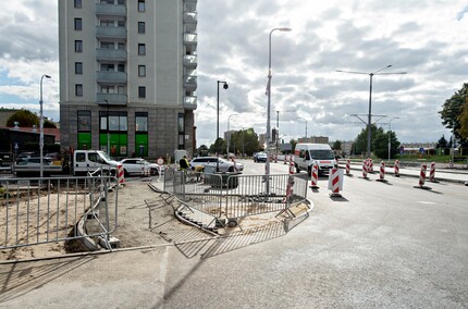 Trwają prace na Dąbka-Piłsudskiego. Kiedy koniec?