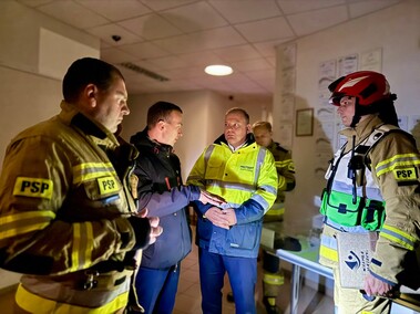 Pożar sortowni śmieci w Elblągu