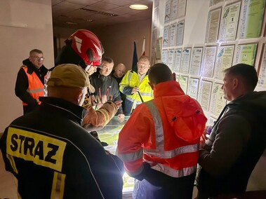 Pożar sortowni śmieci w Elblągu