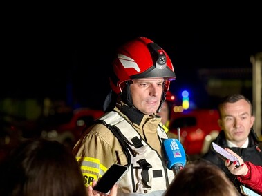 Pożar sortowni śmieci w Elblągu