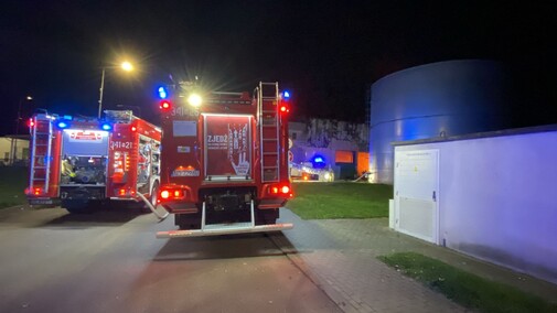 Pożar sortowni śmieci w Elblągu
