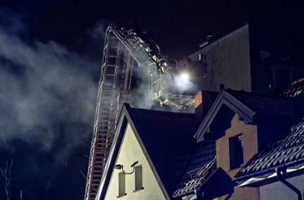 Pożar sadzy w kominie