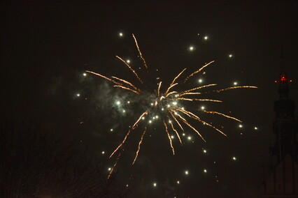 Elblążanie powitali nowy rok