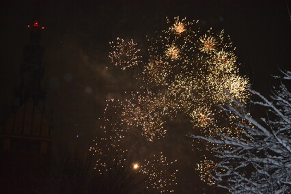 Elblążanie powitali nowy rok