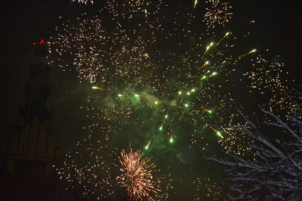 Elblążanie powitali nowy rok