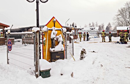 Pożar w barze pod mostem