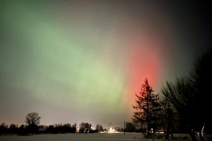 To była noc z zorzą polarną
