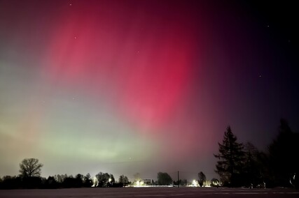 To była noc z zorzą polarną
