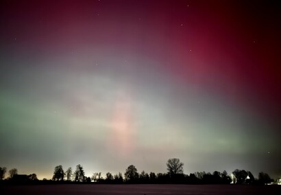To była noc z zorzą polarną