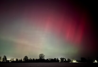 To była noc z zorzą polarną