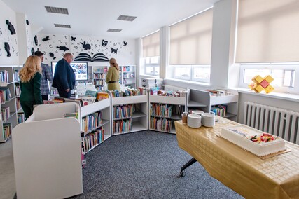 Słoneczna z nową biblioteką