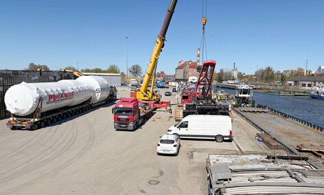 Wyjątkowy ładunek w porcie