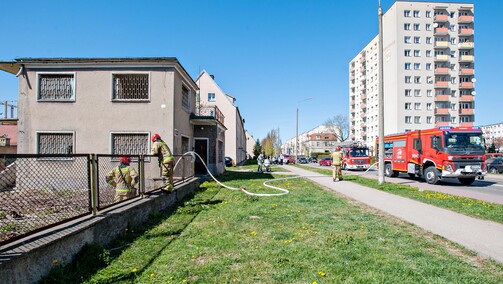 Pożar w pustostanie przy Robotniczej