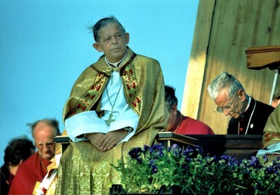 Papież na lotnisku (w obiektywie Henryka Myślińskiego)