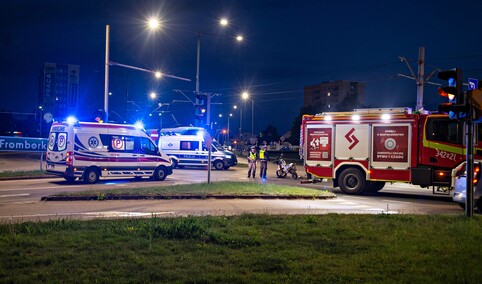 Citroenem uderzył w motocyklistę