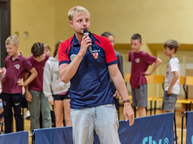 Jakub Dyjas zachęcał do tenisa stołowego