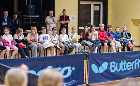 Jakub Dyjas zachęcał do tenisa stołowego