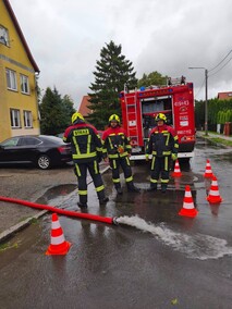 Skutki wichury i ulewnego deszczu