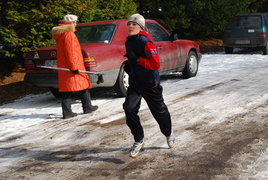 Urokliwa Bażantarnia nie przestraszyła śniegiem i mrozem (biegi przełajowe)