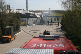 Pożar lakierni