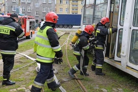 Zderzyły się dwa tramwaje. To tylko ćwiczenia