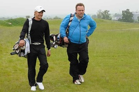 Heikki Kovalainen grał w golfa w Pasłęku!